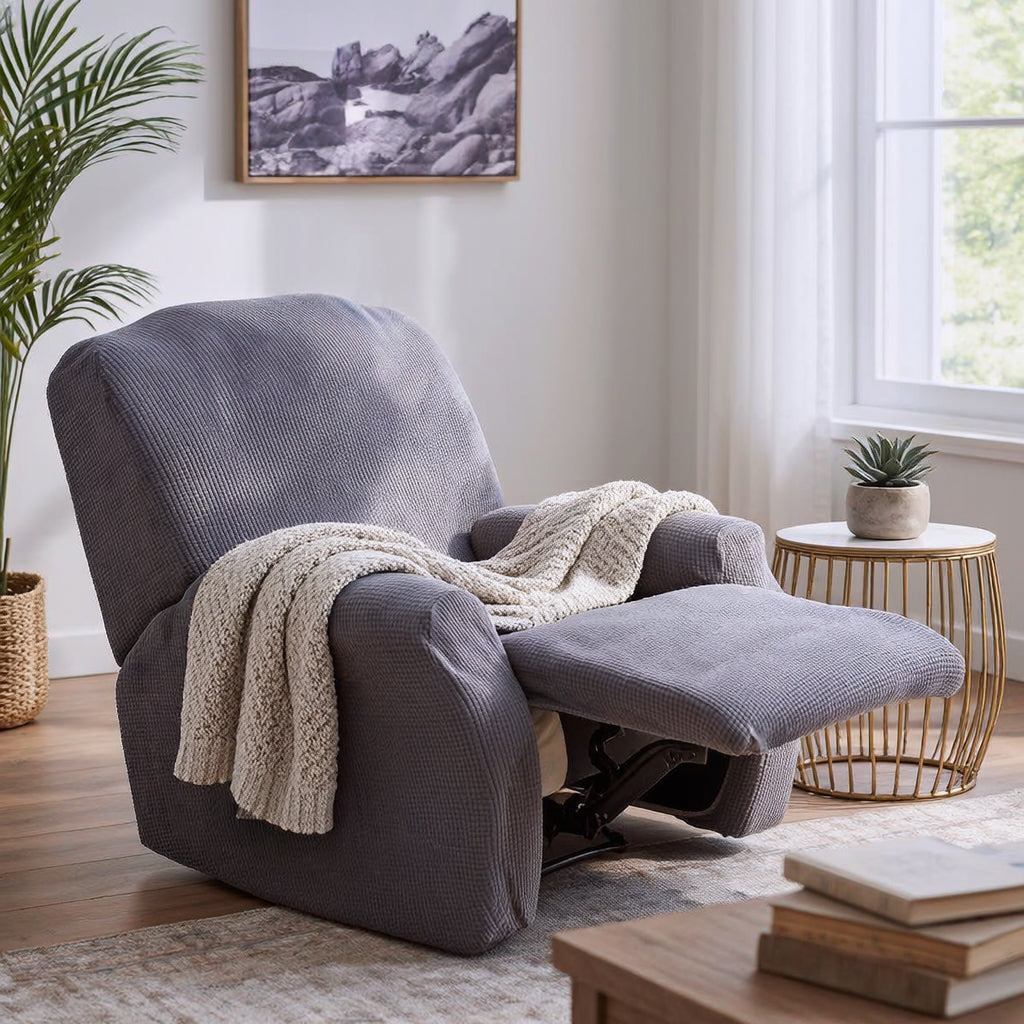 Jacquard Grey Recliner Covers