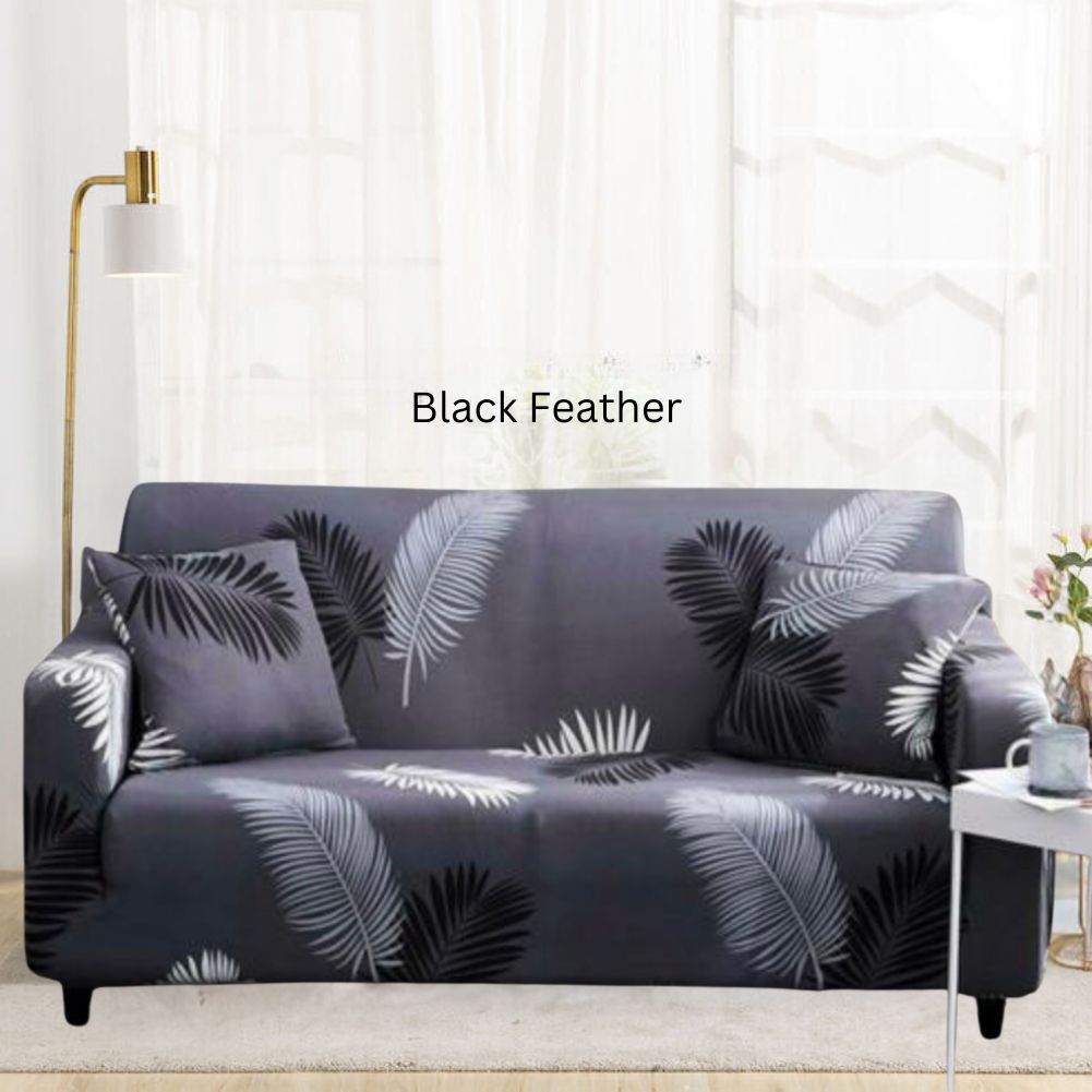 Black Feather Sofa Covers