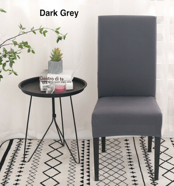 Dark Grey Chair Covers