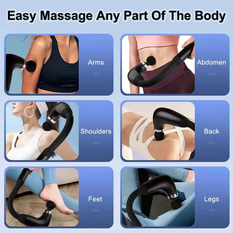 Curved Handle Massage Gun