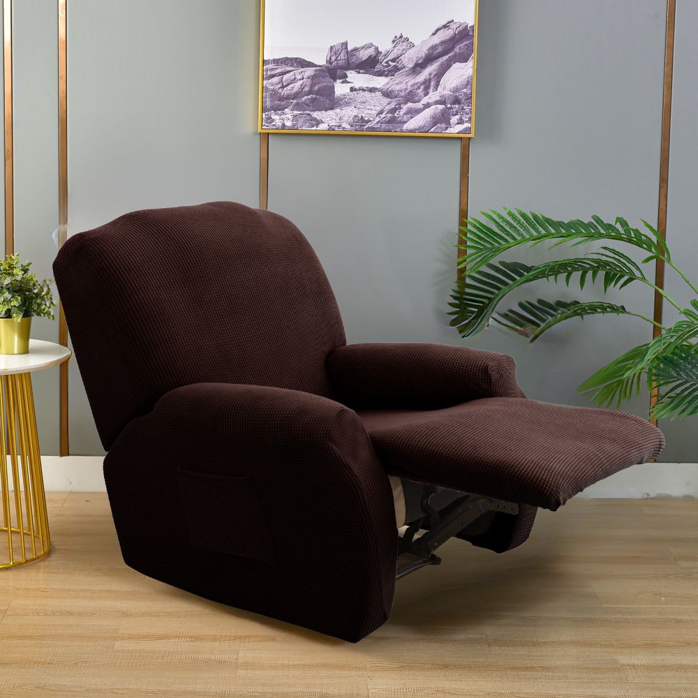 Jacquard Coffee Recliner Covers