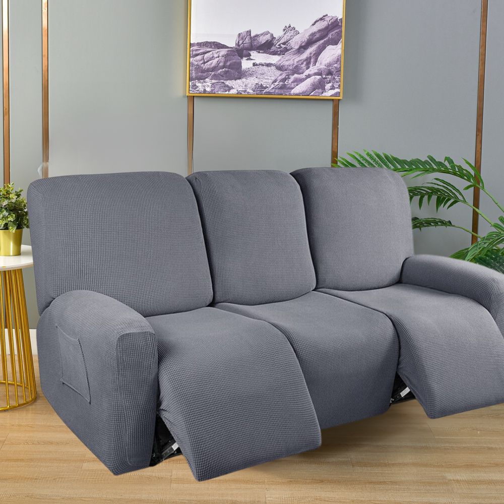 Jacquard Grey Recliner Covers