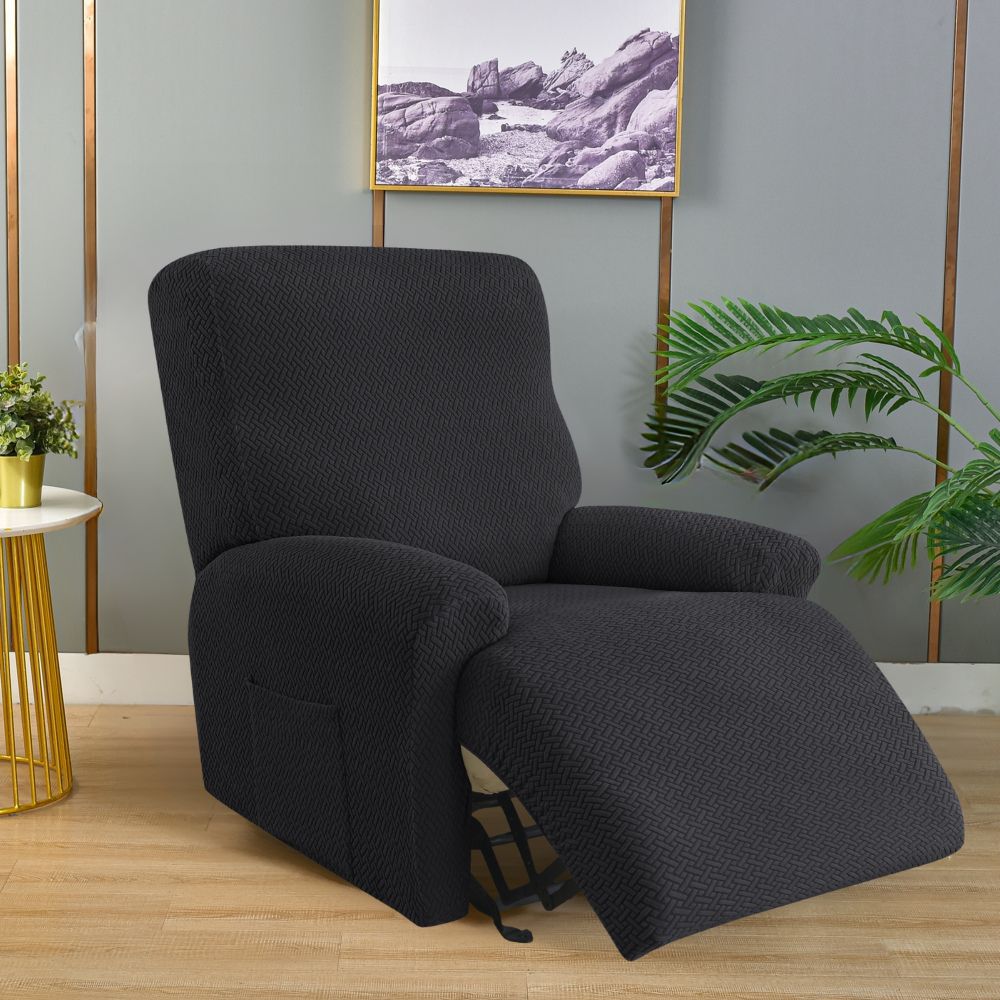 Jacquard Black Recliner Covers