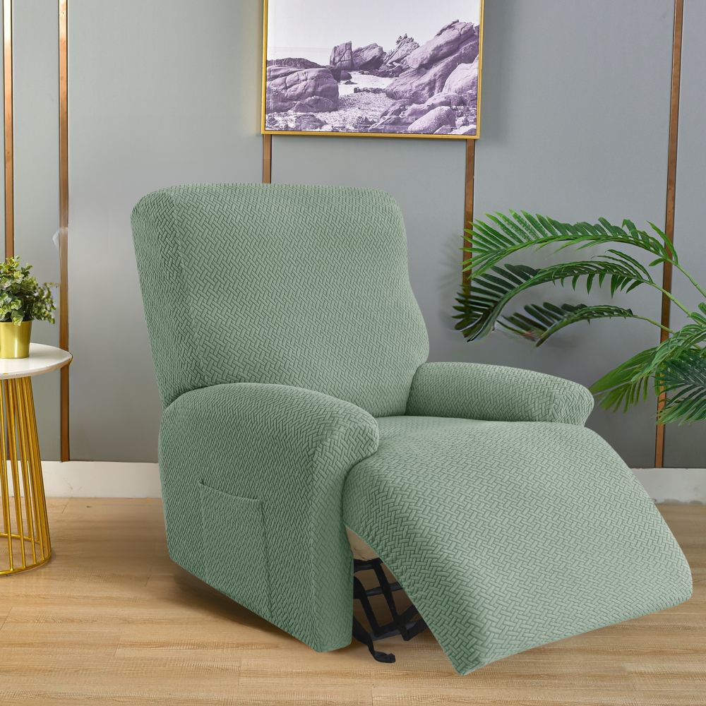 Jacquard Cyan Recliner Covers