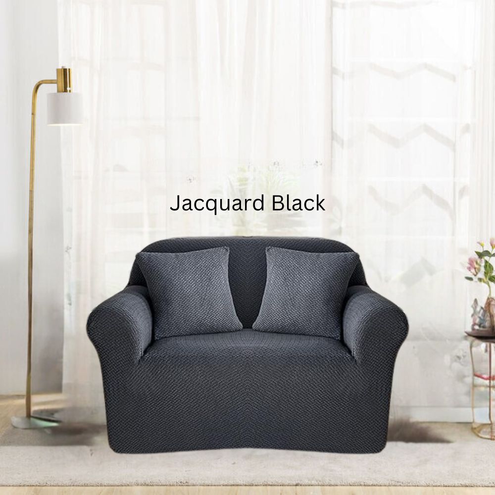 Jacquard Black Sofa Covers