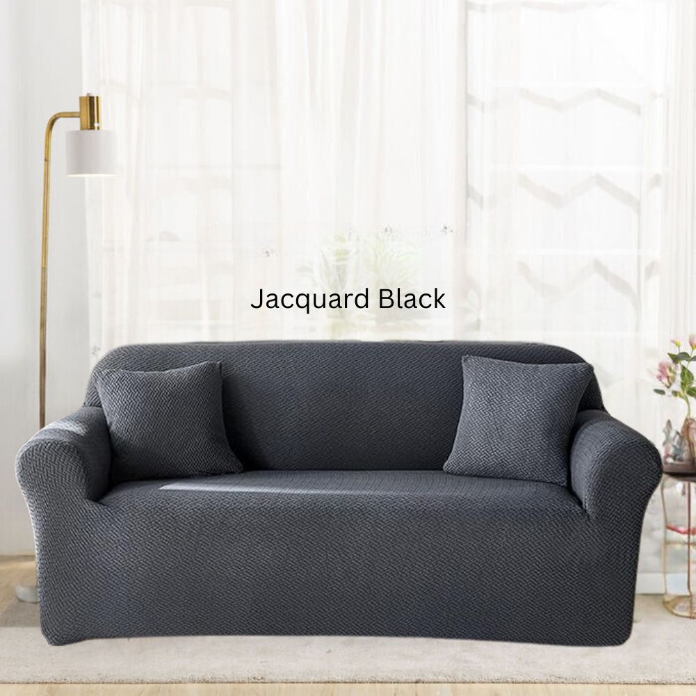 Jacquard Black Sofa Covers