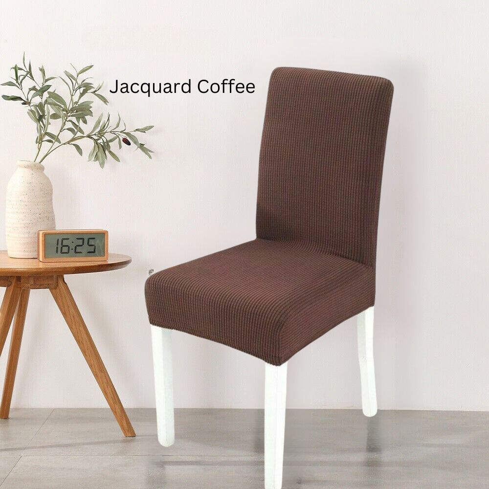 Jacquard Coffee Chair Covers