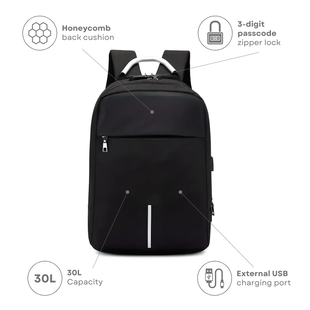 Sleek Anti-Theft Backpack