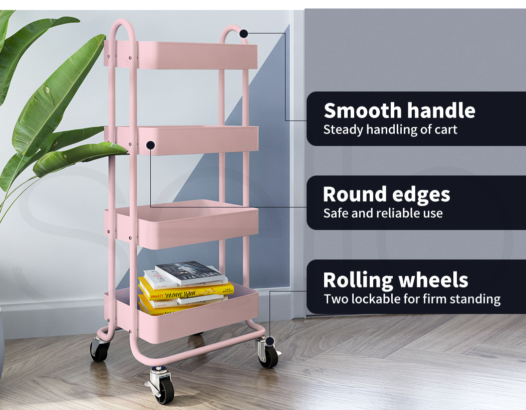 Utility Trolley Cart 4 Tiers