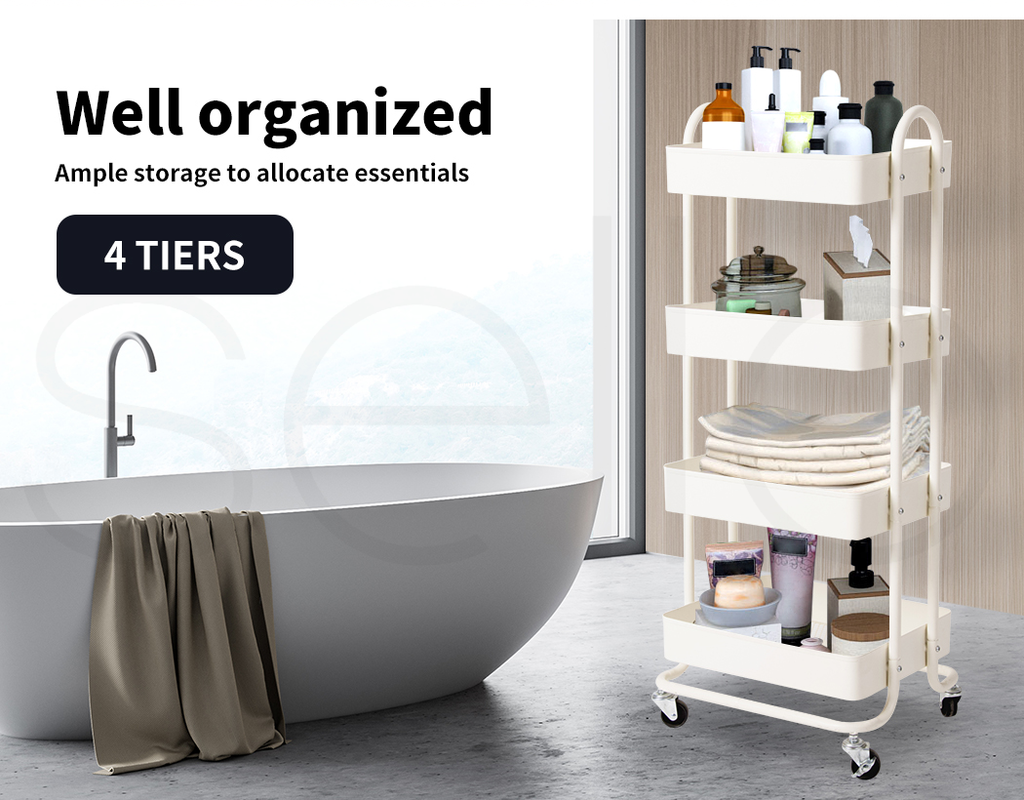 Utility Trolley Cart 4 Tiers