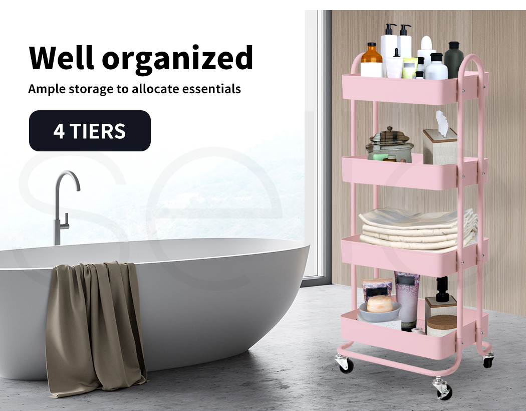 Utility Trolley Cart 4 Tiers