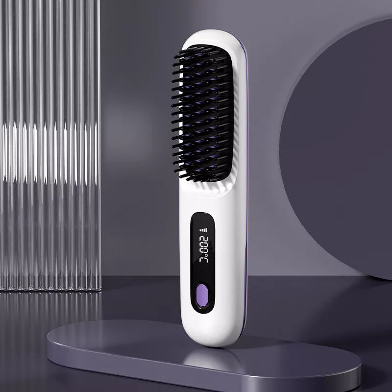 Cordless Straightening Hairbrush
