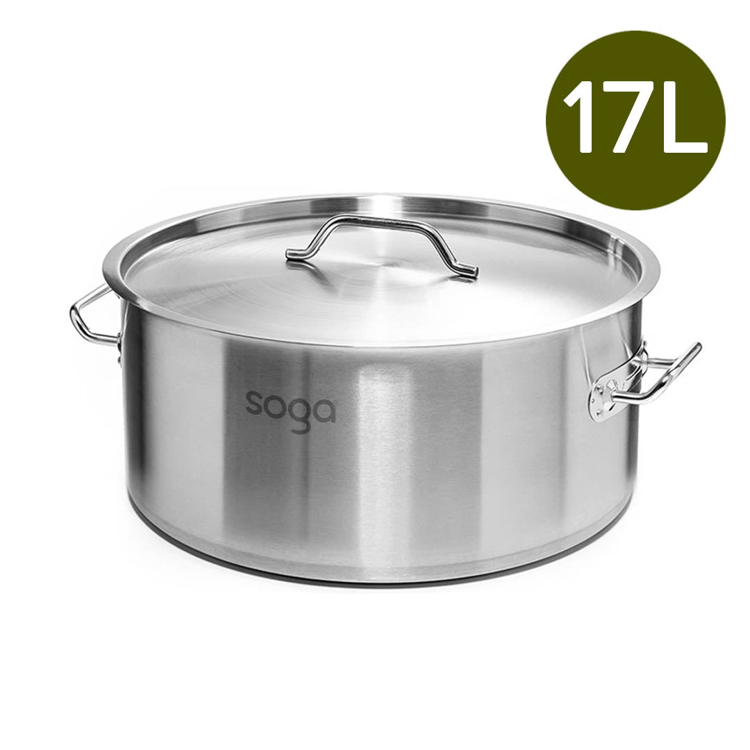 Stainless Steel Wide Stockpot