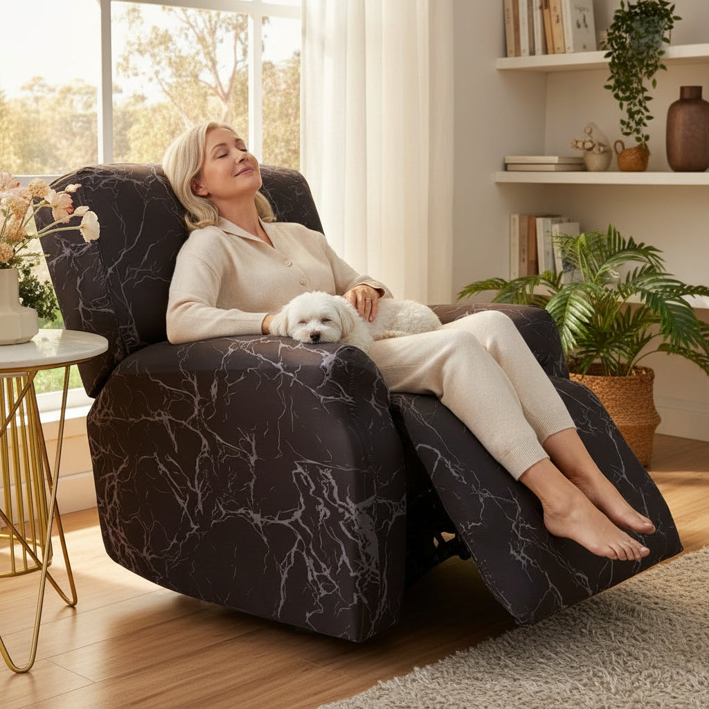 Black Stone Recliner Covers