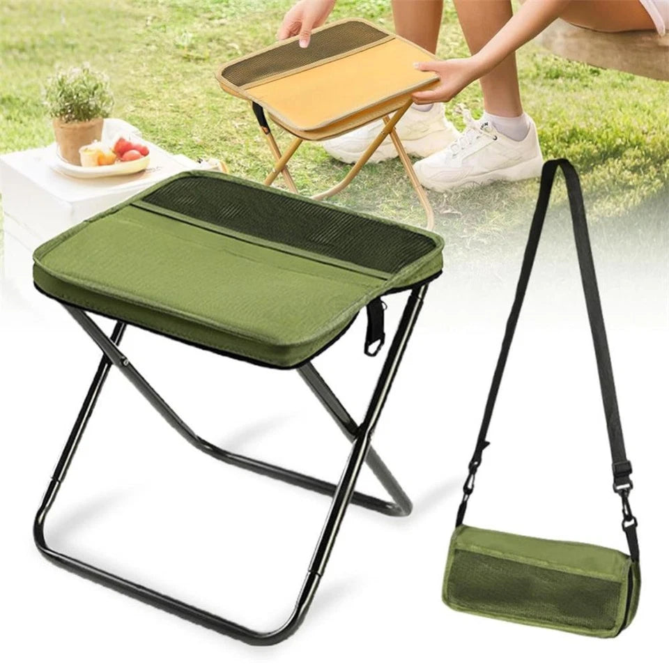 2-in-1 Foldable Backpack Stool