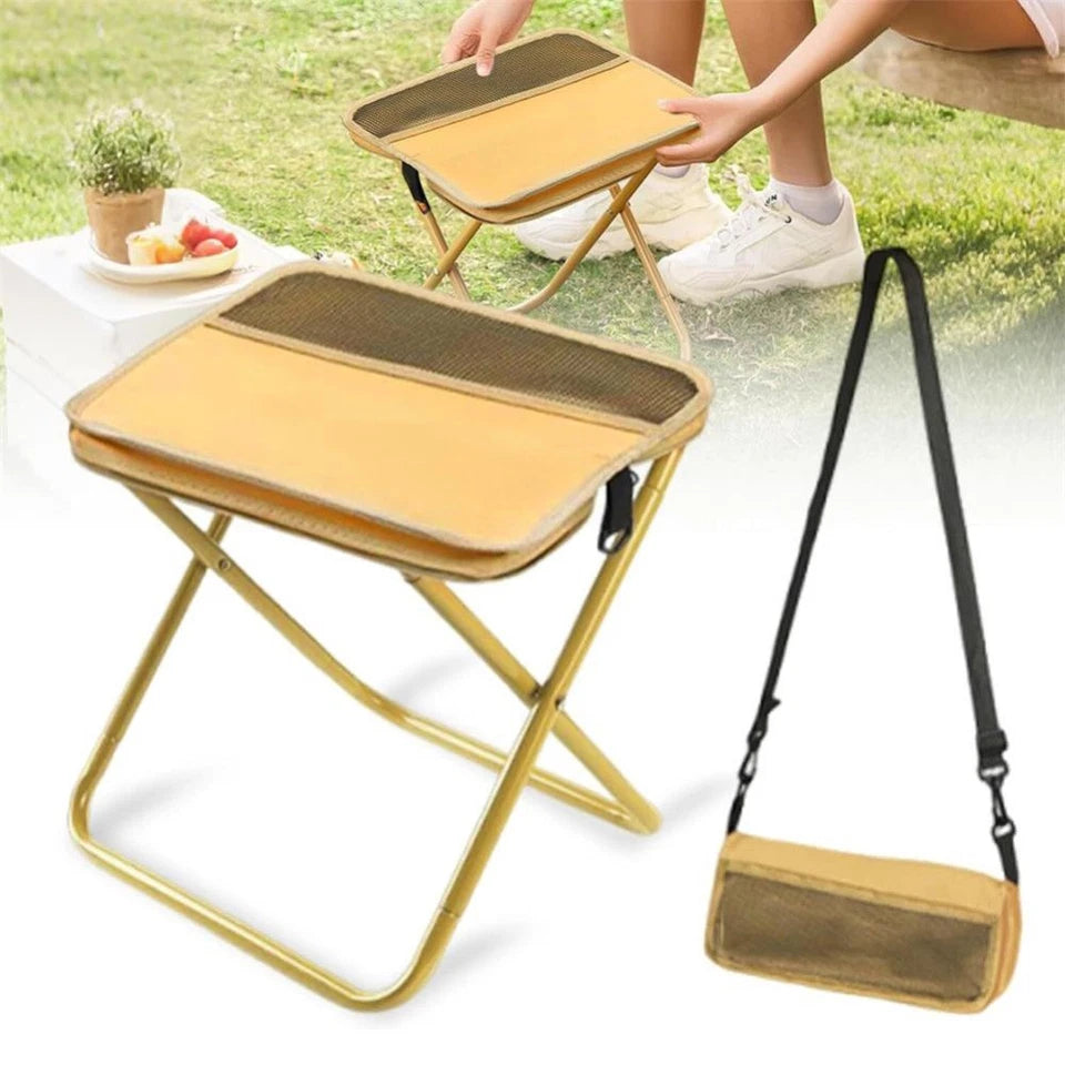 2-in-1 Foldable Backpack Stool