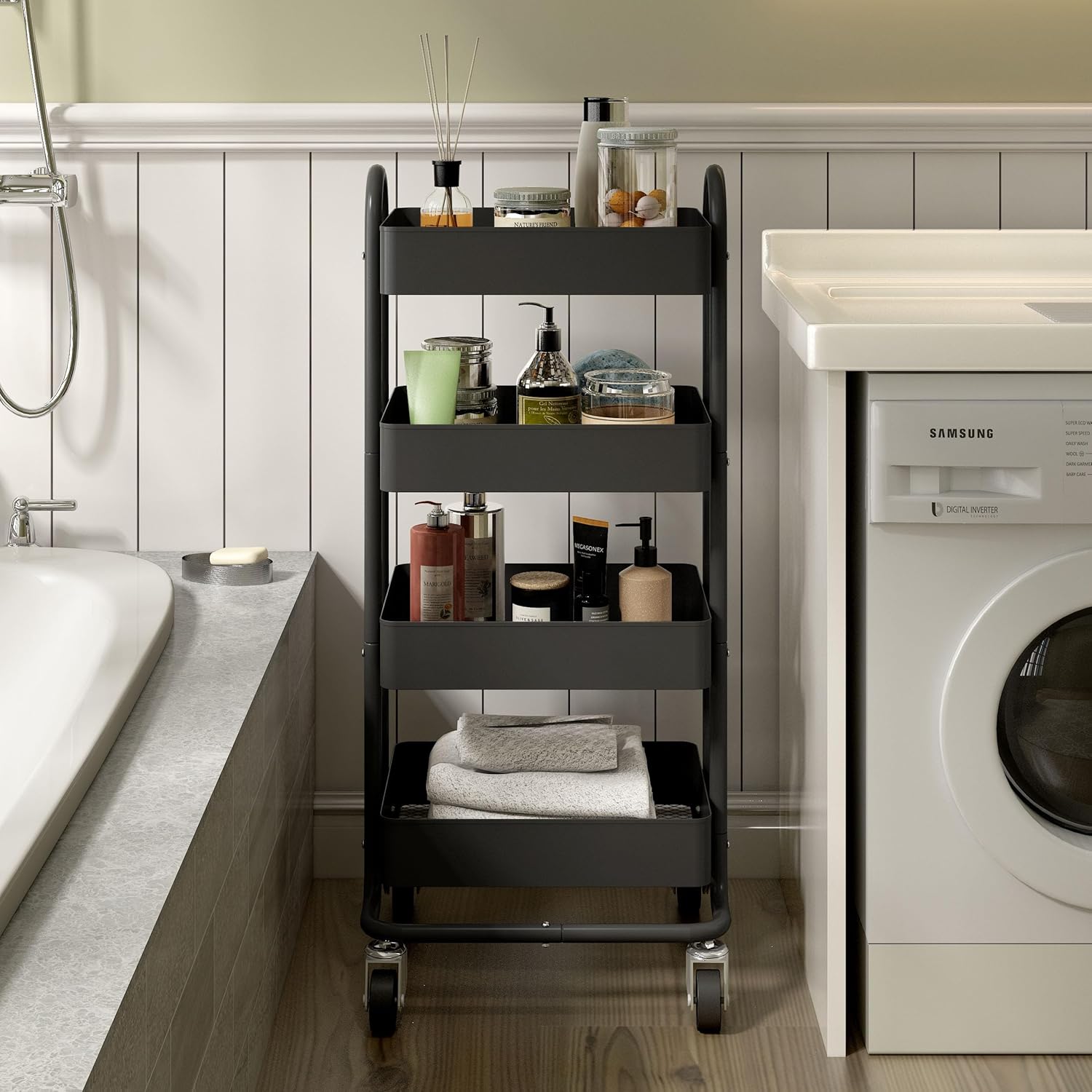 Utility Trolley Cart 4 Tiers