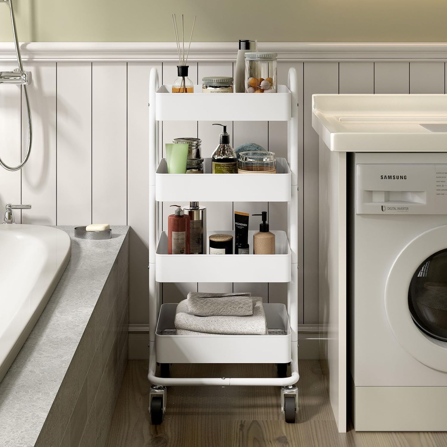 Utility Trolley Cart 4 Tiers