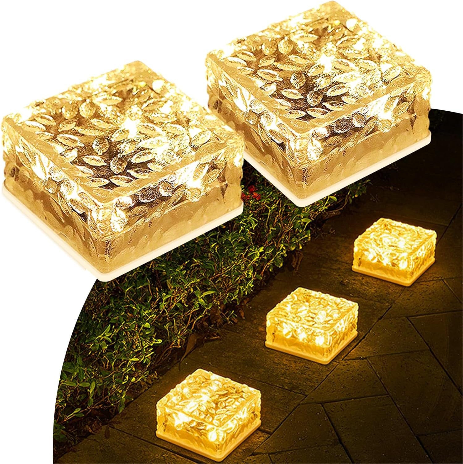 Solar LED Brick Light (4pk)