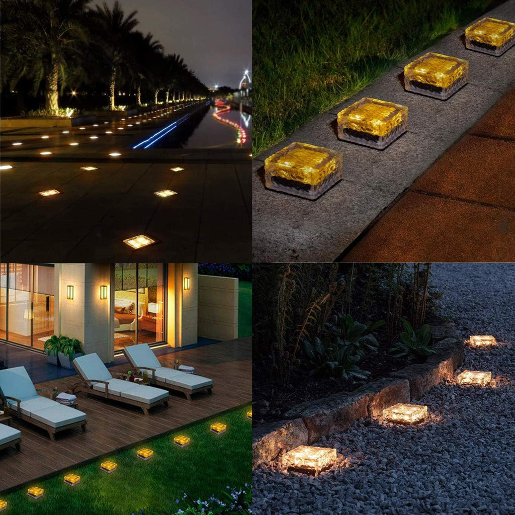 Solar LED Brick Light (4pk)