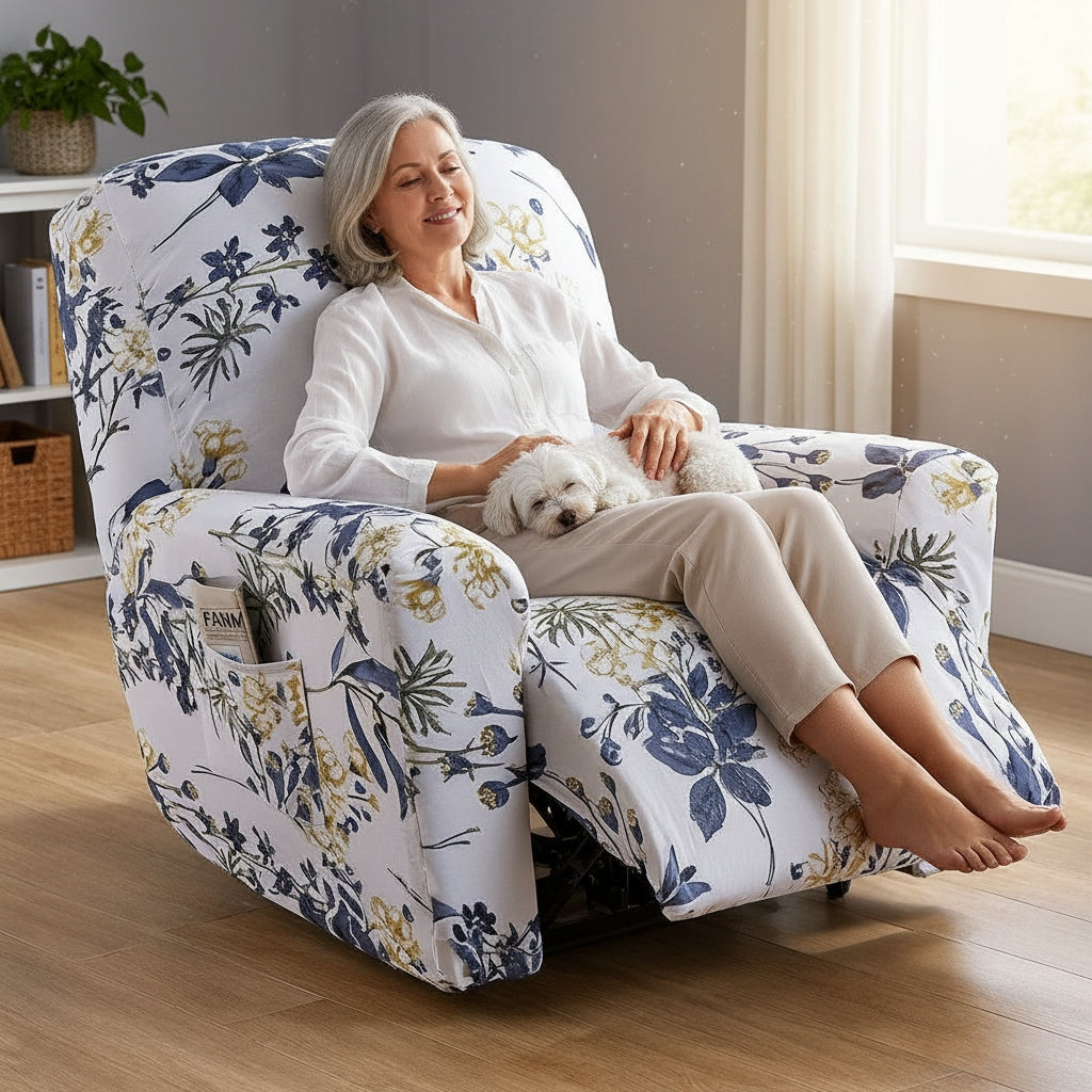 Flower Sea Recliner Covers