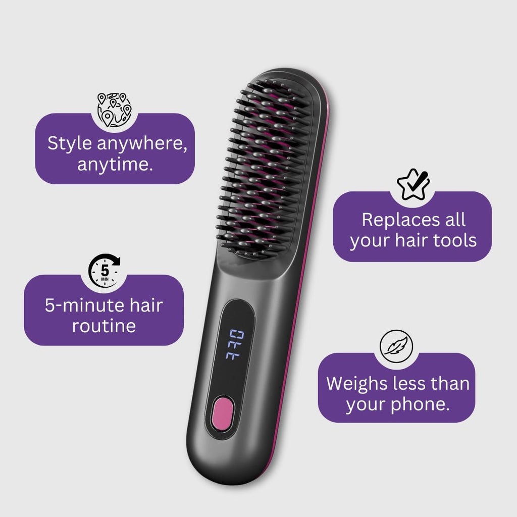 Cordless Straightening Hairbrush