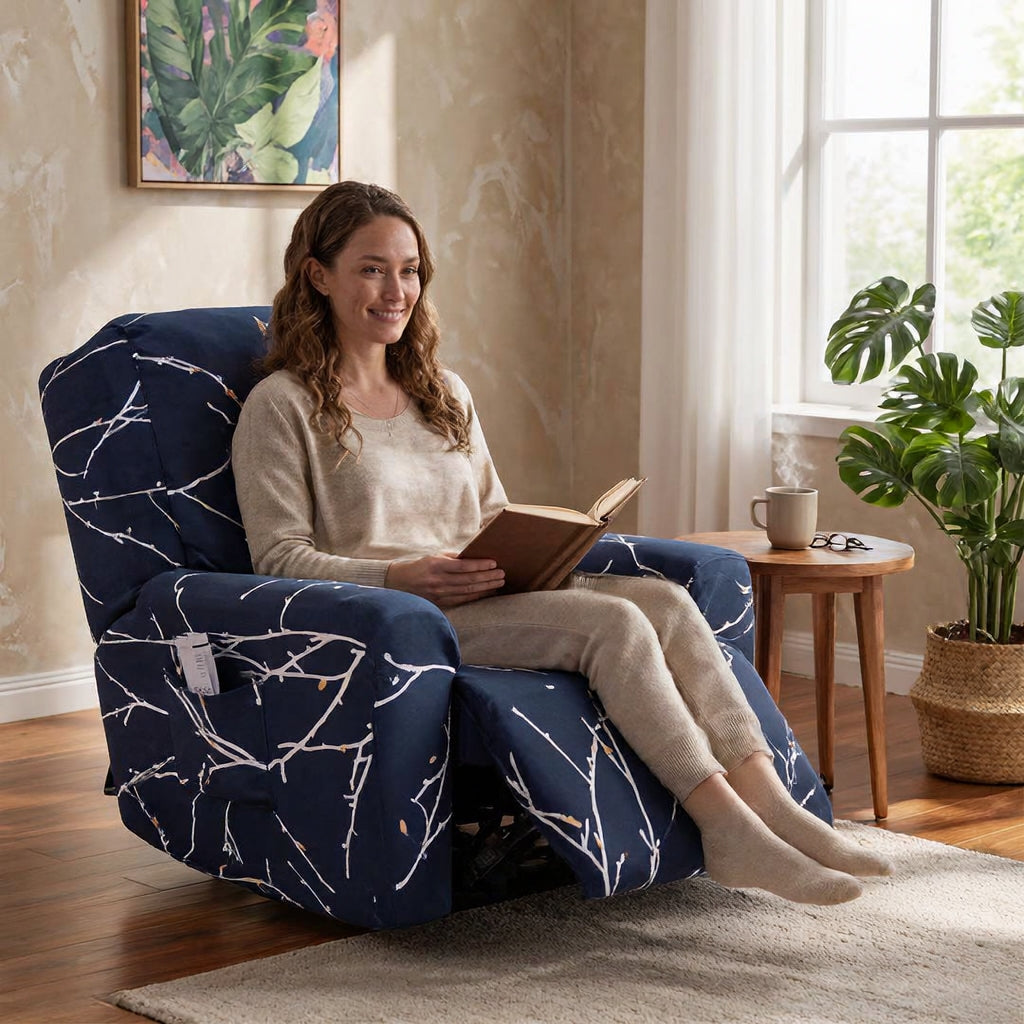 Plum Blossom Recliner Covers
