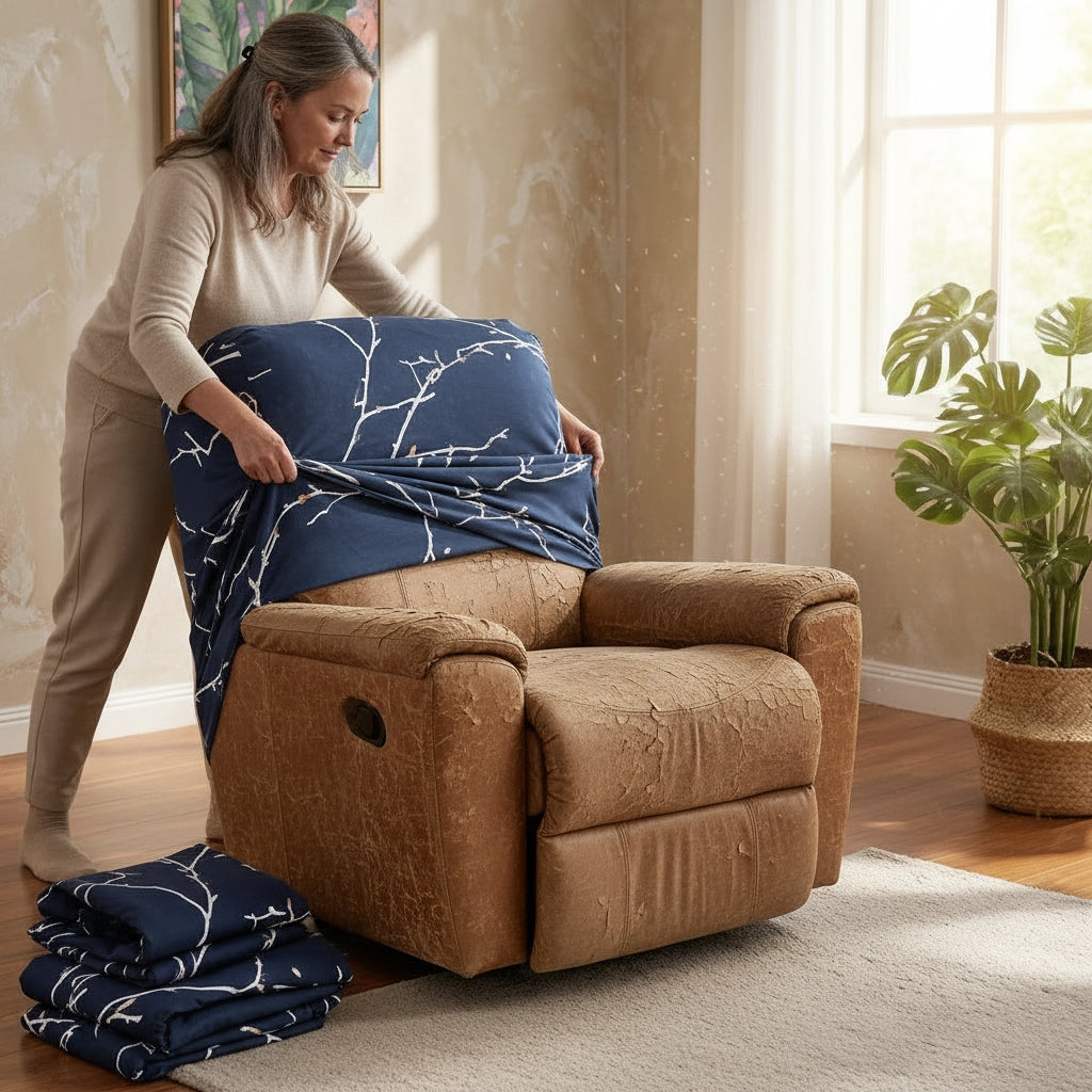 Plum Blossom Recliner Covers