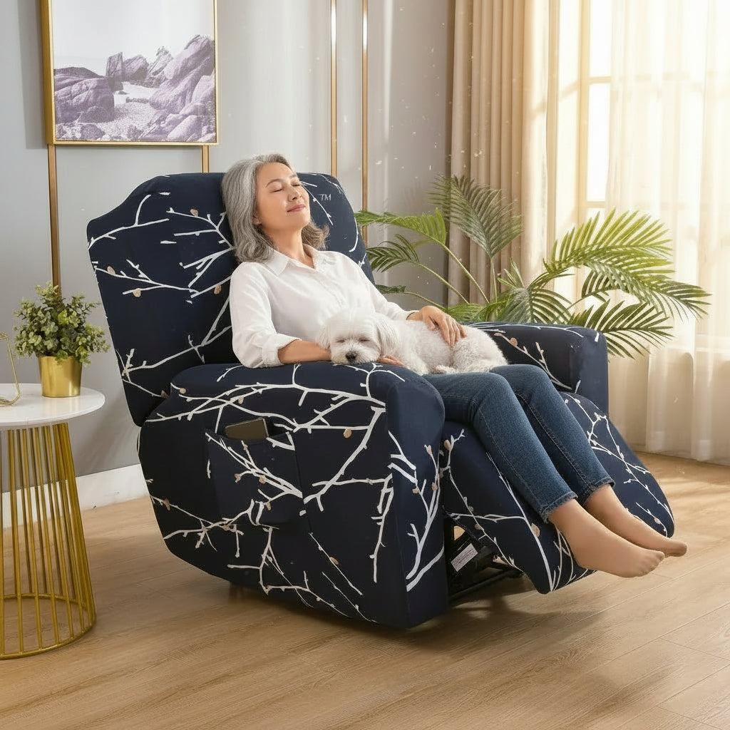 Plum Blossom Recliner Covers