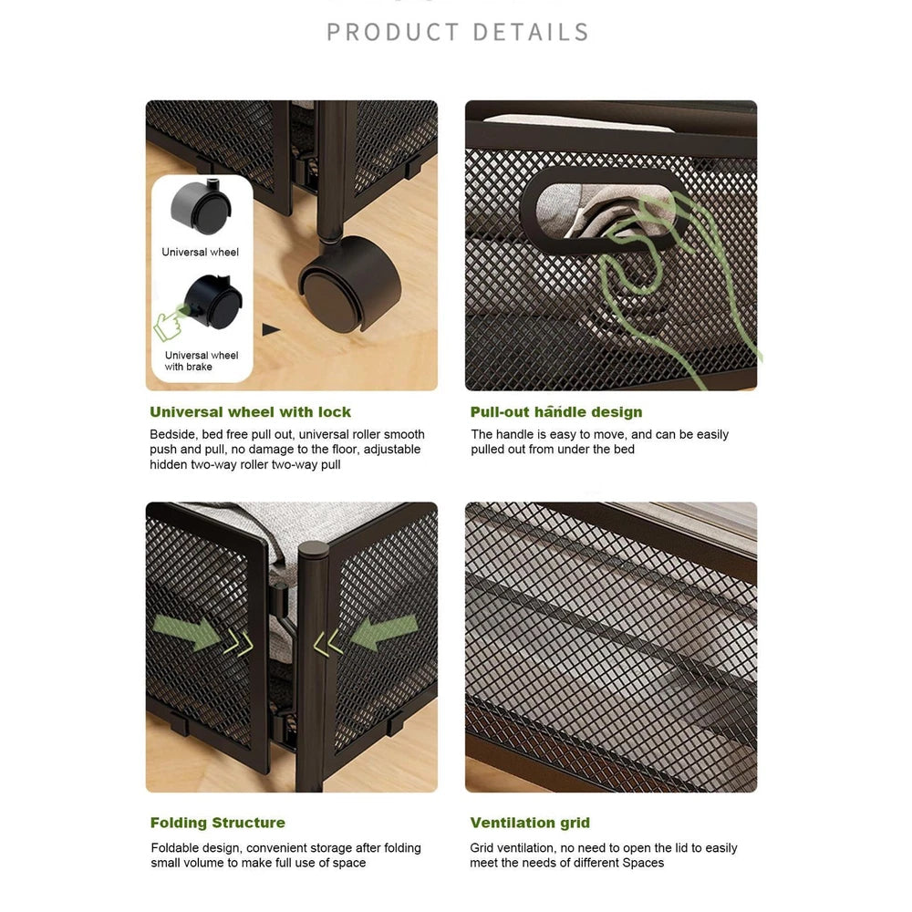 Bed Storage With Wheels