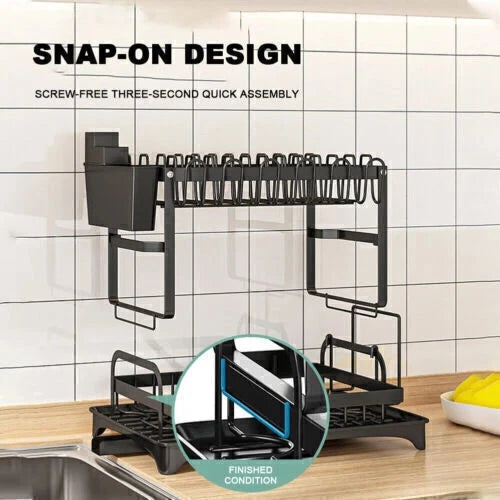 Drying Rack Plate Drainer 2 Tiers