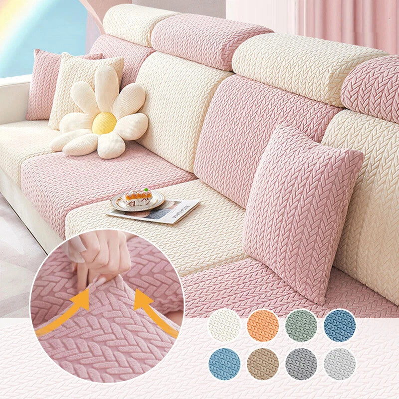 Fleece Jacquard Sofa Seat Covers