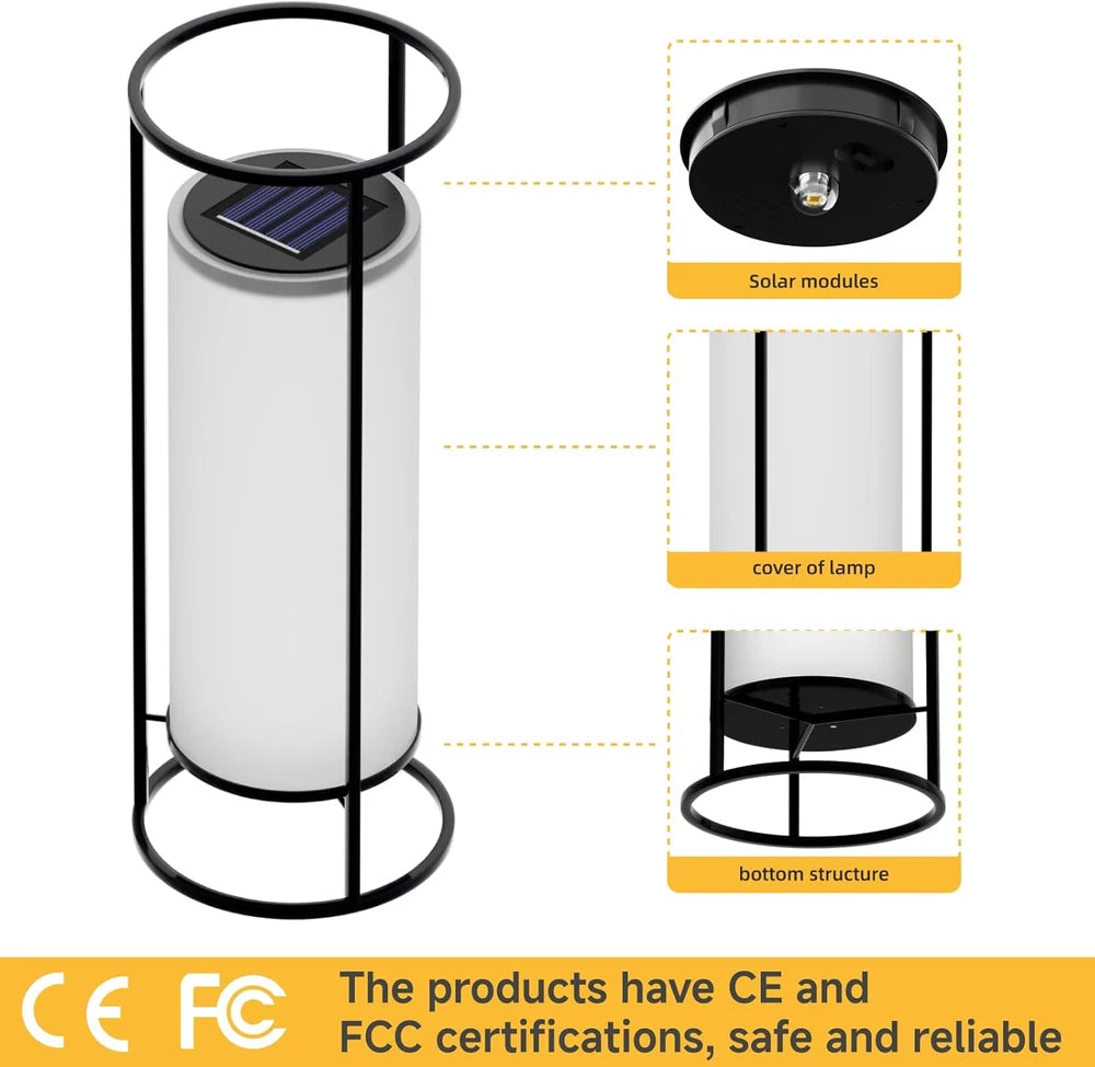 Cylinder Solar Light Lamp