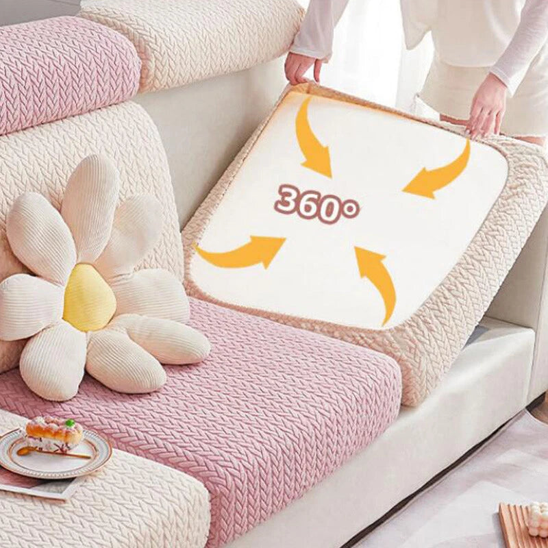 Fleece Jacquard Sofa Seat Covers