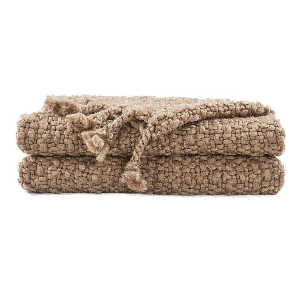 Knitted Weave Pattern Blanket
