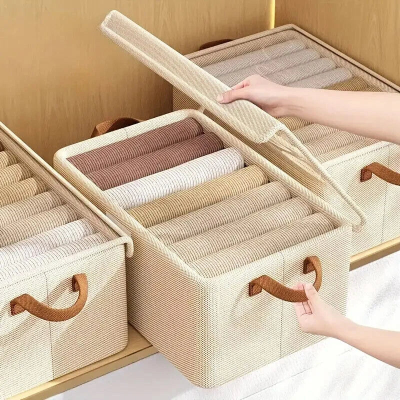 4-Pack Foldable Clothes Storage