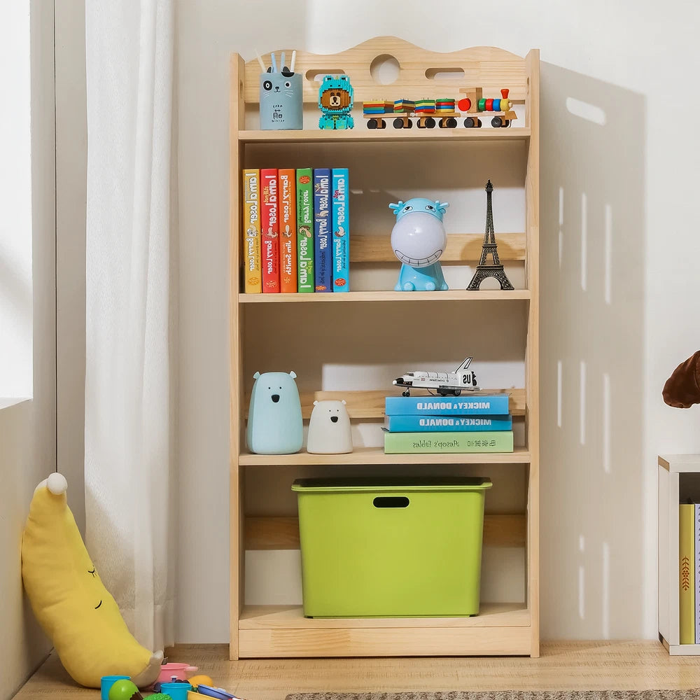 Wooden Book Shelf Organiser