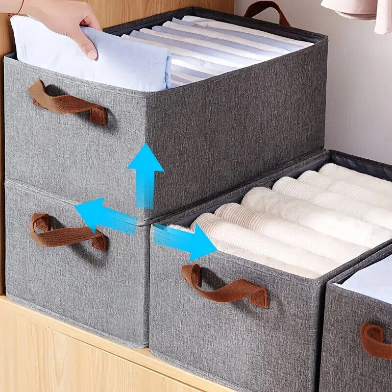4-Pack Foldable Clothes Storage