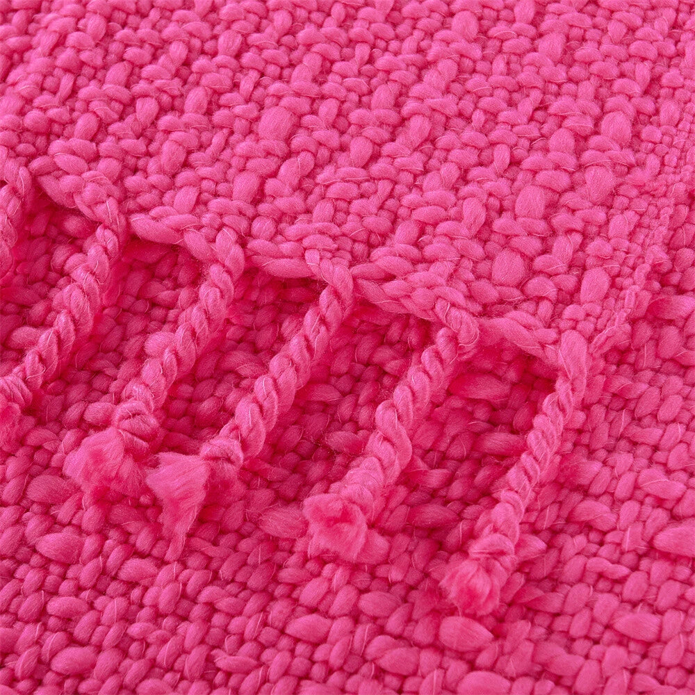 Knitted Weave Pattern Blanket