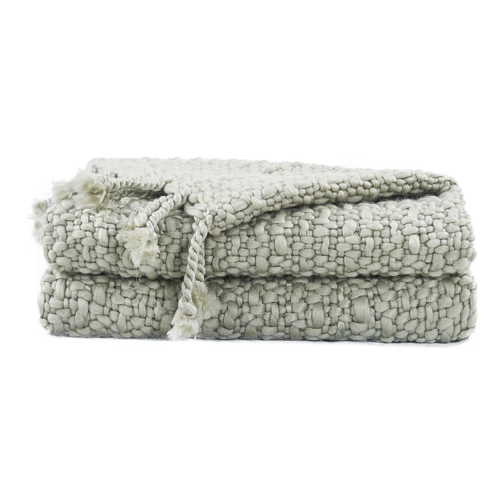 Knitted Weave Pattern Blanket