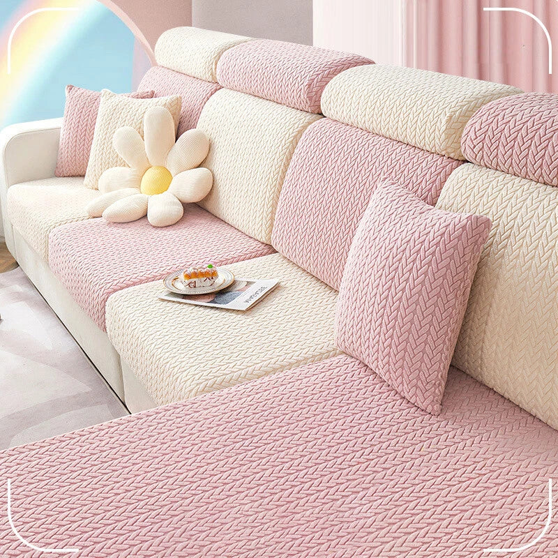 Fleece Jacquard Sofa Seat Covers