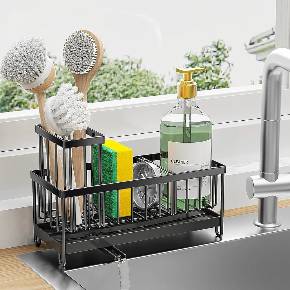 Sink Organiser With High Brush Holder