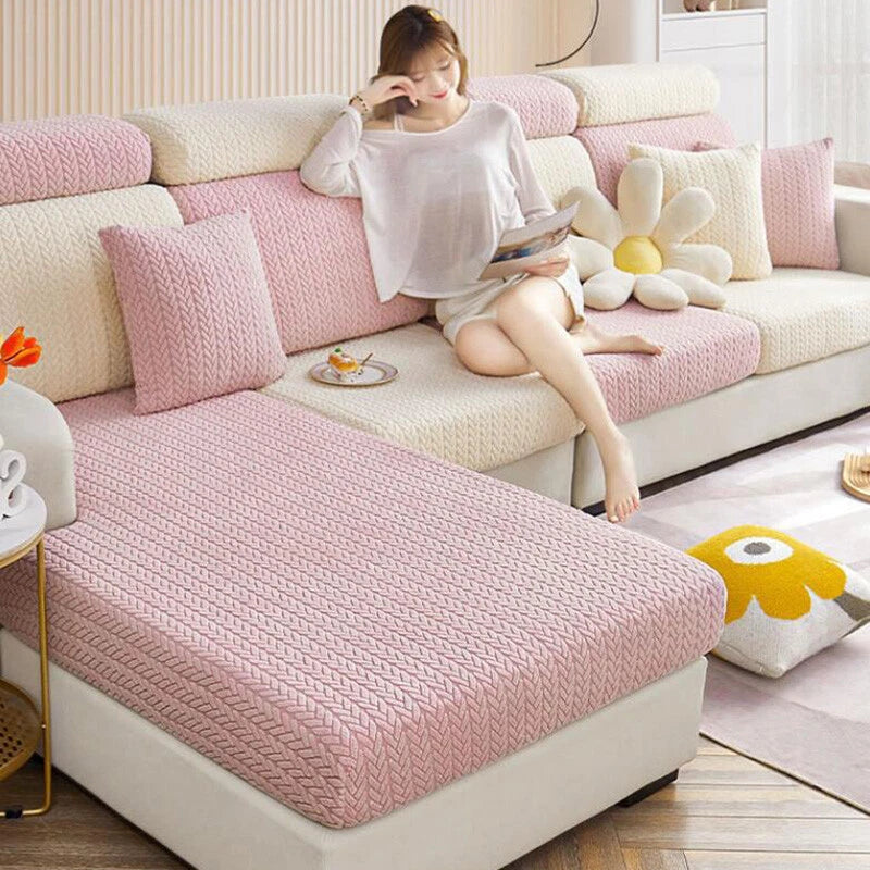 Fleece Jacquard Sofa Seat Covers
