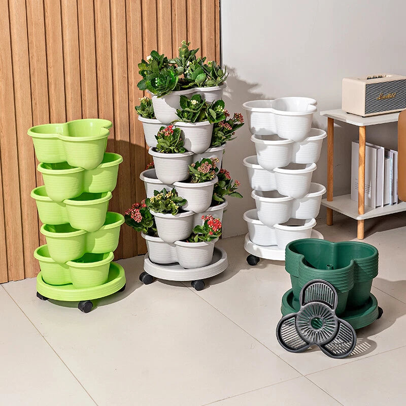 Stackable Planters (5 Tiers)