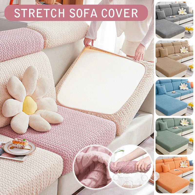 Fleece Jacquard Sofa Seat Covers