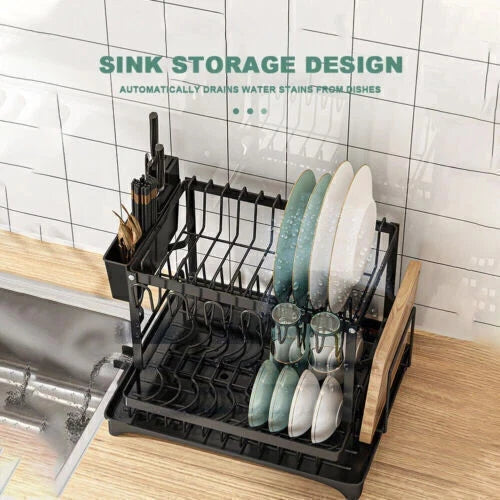 Drying Rack Plate Drainer 2 Tiers