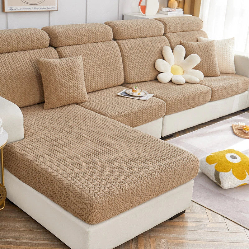 Fleece Jacquard Sofa Seat Covers