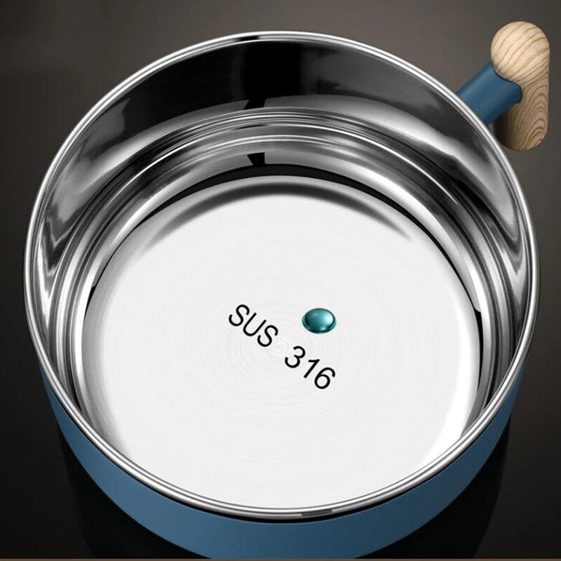 1.2L Instant Noodle Large Cereal Bowl Soup Mug Sealing Lid w/Phone Holder Handle