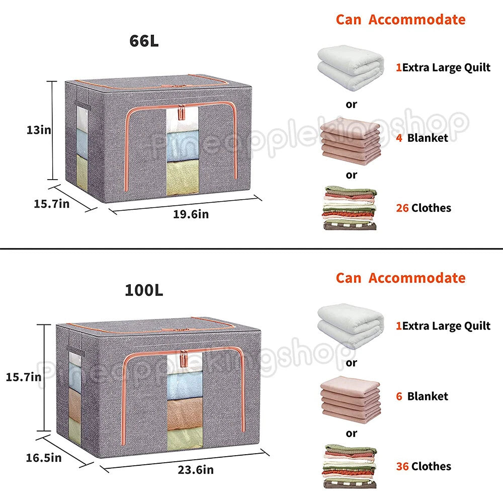Foldable Storage Box 100L