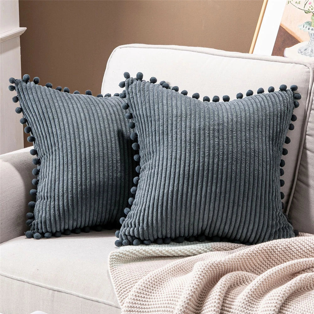 Pom Poms Ball Pillow Cover
